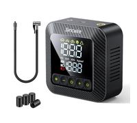 Syncwire Compressore Aria Portatile 10.35BAR Gonfiaggio 3x Veloce Compressore d'aria Pompa d'aria per Pneumatici Car Inflator per Modalità Multiple, con Tappi per Valvola Pneumatici Auto, LCD Grande