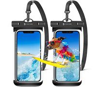 Syncwire Custodia impermeabile per cellulare 【2 pezzi】 Custodia per cellulare subacquea da 7 pollici impermeabile con tasti laterali design senza cuciture per iPhone 14 13 12 11 Pro XS Max Mini SE XR