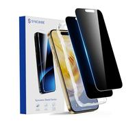 SYNCWIRE Protettore per schermo privacy per iPhone 15 Pro Max 6.7''[2 Pezzi],Vetro temperato anti-spia True 28° nero [Cornice di installazione facile] [Durezza 9H] [Senza bolle] [Tocco sensibile]