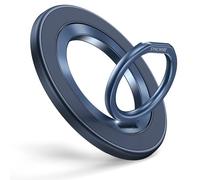SYNCWIRE Supporto ad Anello Magnetico Telefono per MagSafe, Supporto ad Anello Magnetico Cellulare con Piedistallo a Dito Compatibile su Due Lati con iPhone 15 PRO Max 14 13 12, Android, Titanio Blu