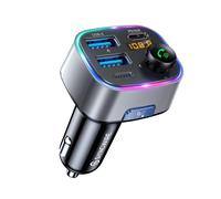 SYNCWIRE Trasmettitore FM Bluetooth 5.4 per Auto, 48W (PD 36W e 12W) Doppio USB