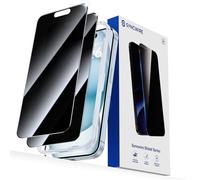SYNCWIRE Vetro iPhone 15 per la privacy a copertura totale per 6.1''[2-Pack], Vetro temperato antispia True 28° infrangibile con bordo nero [Installazione facile] [Durezza 9H] [Touch sensibile]