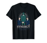 Synergy è la Nostra Politica Aziendale Handshake Success Design Maglietta