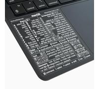 Synerlogic Adesivi per Tastiera Mac OS | Vinile Trasparente Senza Residui per MacBook e Computer Portatili | Tasti di Scelta Rapida