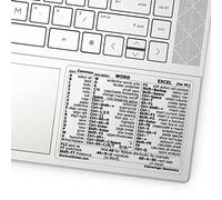 Synerlogic Adesivo per tasti di scelta rapida per Windows Word/Excel, guida di riferimento per le scorciatoie da tastiera, elementi essenziali per il lavoro da casa, scorciatoie Excel in vinile