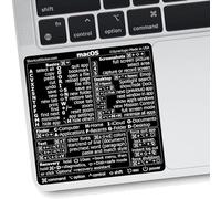 SynerLOGIC,Adesivo per tastiera di riferimento, per Mac OS (Big Sur/Catalina/Mojave, adesivo senza residui, compatibile con MacBook Air/Pro/iMac/Mini (Made in USA) (confezione da 2)