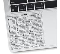 SYNERLOGIC Mac OS (Big Sur/Catalina/Mojave) scorciatoie da tastiera, dimensioni 8.3x3.3 cm, compatibile con MacBook Air Pro da 13 a 16 pollici con CPU M1 o Intel (confezione da 2)
