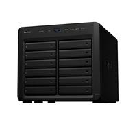Synology 12 alloggiamenti Nero DiskStation DS3622xs+ (Diskless) per Server, Alluminio, Montaggio a Pavimento