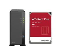 Synology DiskStation DS124 NAS 1 GB di RAM + 1 disco rigido WD Red Plus da 8 TB