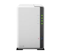 Synology DiskStation DS218j Bundle incl. 2 dischi rigidi Seagate Ironwolf integrati e pronti all'uso (2 x 12 TB Seagate Ironwolf) bianco