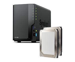 Synology DiskStation DS225+ NAS Tower + 12 TB inclusi (2x 6TB)