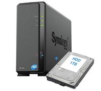SYNOLOGY DS124 NAS 1-BAY SLOT SINGOLO HARD DISK HDD 1TB SATA ETHERNET LAN IP