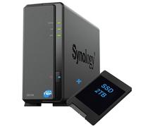 SYNOLOGY DS124 NAS 1-BAY SLOT SINGOLO HARD DISK SSD 2TB SATA ETHERNET LAN IP