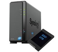 SYNOLOGY DS124 NAS 1-BAY SLOT SINGOLO HARD DISK SSD 4TB SATA ETHERNET LAN IP