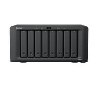 Synology DS1825+ 128TB (Synology HAT33) Serie 8 bay Plus con Ryzen V1500B, 8 GB di RAM (32 GB max), 2 x 2,5 GbE, 2 slot M.2 NVMe. Slot PCIe per opzioni NIC.