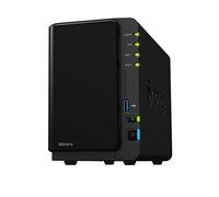 Synology DS216 + II 2 Bay Desktop NAS Unit con Dual Core CPU, hot-swappable Drive Tray Design 16TB WD RED