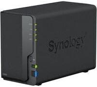 Synology DS223 - Discstation NAS a 2 bay (Realtek RTD1619B quad-core 2 GB Ram 1 porta LAN RJ-45 1 GbE) da 44 TB con 2 dischi rigidi da 22 TB