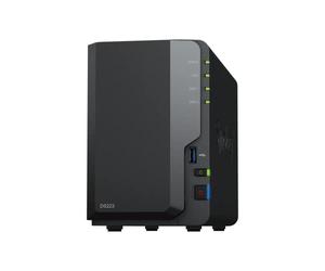 Synology DS223 - Discstation NAS a 2 bay (Realtek RTD1619B quad-core 2 GB Ram 1 porta LAN RJ-45 1GbE) 8 TB bundle con 2 dischi rigidi NAS Seagate IronWolf da 4 TB