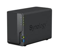 Synology DS223 - Stazione disco NAS a 2 alloggiamenti (Realtek RTD1619B Quad-Core 2 GB di RAM, 1 RJ-45 1 GbE), 8 TB con 2 HAT3300-4T
