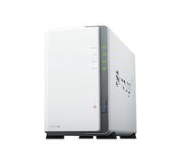 Synology DS223j - Stazione di disk NAS a 2 bay (Realtek RTD1619B, 4 core, 1,7 GHz, 1 GB DDR4 Ram 1 porta LAN RJ-45 1 GbE) bundle con 2 dischi WD RED Plus HDD (WD120EFBX - 68B0EN0)