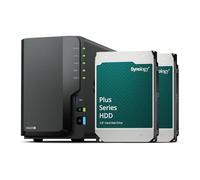 Synology DS225+ - Discstation NAS a 2 bay (Intel Celeron J4125 4 core 2.0 GHz 2 GB DDR4 RAM 2 x RJ-45 1 GbE) 12 TB bundle con 2 X HAT3300-6T