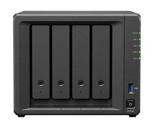 Synology NAS AMD R1600 da 16 GB, 4 bay SATA 10 GbE, nero, doppio RAID RJ-45