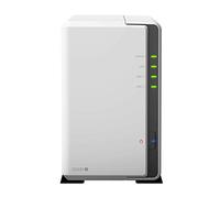 Synology Pacchetto server desktop a 2 alloggiamenti DS220j DiskStation Server NAS, capacità 12000 GB (12 TB), tipo disco rigido WD rosso