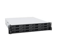 Synology RackStation RS2423RP+ NAS/storage server Rack (2U) Ryzen Embedded V1780B 8 GB DDR4 0 TB DiskStation Manager Black Grey
