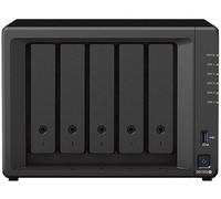 Synology Soluzione NAS desktop DS1522+ da 70 TB a 5 alloggiamenti, installata con 5 unità Western Digital Red Plus da 14 TB