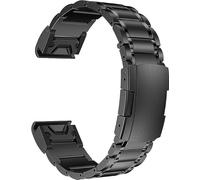 synsing Cinturino in titanio da 22 mm, compatibile con Fenix 8 47 mm/E 47 mm/7/6 Pro/5 Plus/Forerunner 965 955, 26 mm cinturino in metallo con chiusura rapida, compatibile con Fenix 8 51 mm/Enduro 3