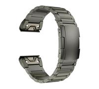 synsing Cinturino in titanio da 26 mm con chiusura rapida, compatibile con Fenix 8 51 mm/Enduro 3 51 mm/7X Pro/6X Pro, 22 mm in metallo da 22 mm, compatibile con Fenix 8 47 mm/E 47 mm/7/6 Pro/5 Plus