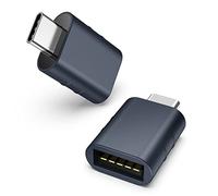 Syntech Adattatore da USB C a USB Confezione da 2 adattatori da USB-C maschio a USB3 femmina Compatibile con iPhone 17e/17pro MacBook Pro Air 2021 iMac iPad Mini 6/Pro e altri dispositivi Midnight