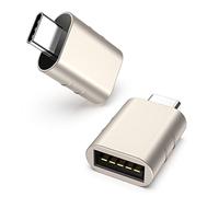 Syntech Adattatore da USB C a USB Confezione da 2 adattatori da USB-C maschio a USB3 femmina Compatibile con iPhone 17e/17pro MacBook Pro Air 2021 iMac iPad Mini 6/Pro e altri dispositivi Starlight