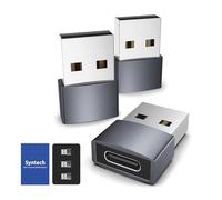 Syntech - Adattatore USB C femmina a USB maschio (3 pezzi), convertitore da tipo C a USB-A, compatibile con iPhone 17/Air/e/16/16 Plus/15/Pro Max, computer portatili, Caricabatterie, Samsung Galaxy