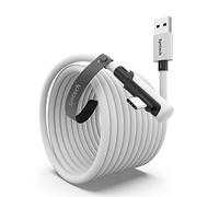 Syntech Cavo Link 6 Metri Compatibile con Meta/Oculus Quest 3S 3/2/Pro und Pico 4/Pro Accessori, Trasferimento Dati PC ad Alta Velocità, Link Cavo USB 3.0 a USB C per Visore VR e PC da Gioco, Bianco