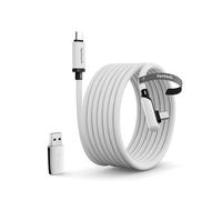 Syntech Cavo VR da 5 m per Meta Quest 3/3S/2 con Adattatore USB 3.0 | Cavo USB-C VR da 5 m con adattatore USB 3.0 per Quest 3/3S/2, trasferimento rapido, ricarica e supporto SteamVR