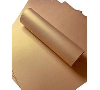 Syntego 10 fogli A4 color bronzo sabbioso oro brillante perlato - double face, 300 g/m², copertina per artigianato, scrapbooking, creazione di biglietti