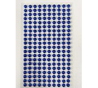 Syntego 400 perle autoadesive da 6 mm, piccole perle rotonde attaccate su perline adesive come decorazione (blu reale)