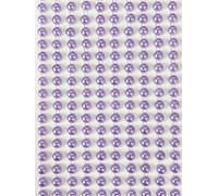 Syntego 400 perle autoadesive da 6 mm, piccole perle rotonde attaccate su perline adesive come decorazione (lilla)