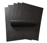 Syntego Iridescent Glitter Fogli di carta glitterata A4 120 g/m² Biglietto di Natale artigianale (10) (carbone, bianco, argento, nero)