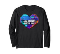 Synth Music Producer Analog Heart Digital Soul Maglia a Manica