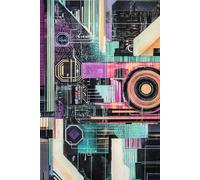 Synthcore Circuit Journal: A 6x9 Dot Grid Notebook with Futuristic Tech Art - 200 Pages: Geometric Sci-Fi Inspired Cover - Ideal for Design, Tech Notes, Mapping, and Idea Sketching