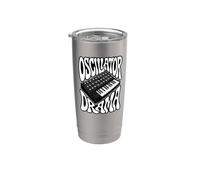 Synthesizer Oscillator Drama Retro Analog Keyboard Synth Bicchiere termico in acciaio inox doppia parete