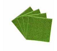 Synthetic Artificial Grass Mat, 30 * 30cm Indoor Outdoor Artificial Grass Turf rug Square Turf Lawn Garden DIY Landscape Ornament Home Decor for Party Wedding Garden