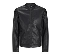 Synthetic Leather Jacket Synthetic Leather Jacket Black, L, Black, L