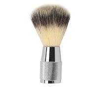 Synthetic Shave Brush | Curved Zinc Alloy Handle for Non - Slip Grip | Portable Beard Brush for Shaving Cream/Travel/Home Use | Quick - Dry Fibers, Easy Maintenance