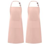 Syntus Confezione da 2 grembiuli, rosa nude, 33.07 * 26.77 inch