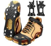 SYNYOUR Ramponcini, Ramponi per Scarponi, Ramponi per Scarpe Alpinismo da Ghiaccio Neve Inverno Camp, Leggero Ice Tacchetti Inossidabile, L