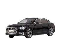 SYOEUR 1:18 Per Audi A6 L Pressofuso Lega Auto Giocattolo Collezione Luci Suoni Porte Dell'auto Possono Essere Aperte Set Giochi Modello Auto per Hobby(Nero)