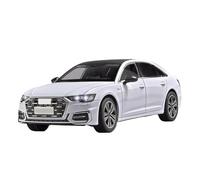 SYOEUR 1:18 Per Audi A6 Modello In Metallo Pressofuso Per Auto In Lega Con Suono Luce Tirare Indietro L'ornamento Del Display Alla Moda Set Giochi Modello Auto per Hobby(White)